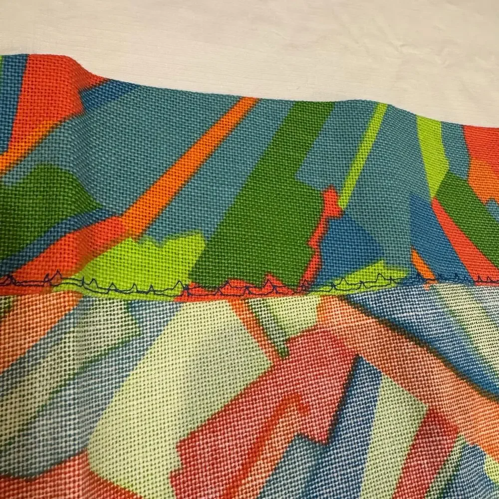 Bright Funky Abstract Geometric Curtain Panels 29x40